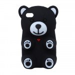 Wholesale iPhone 4 4S 3D Gummy Bear Case (Black)